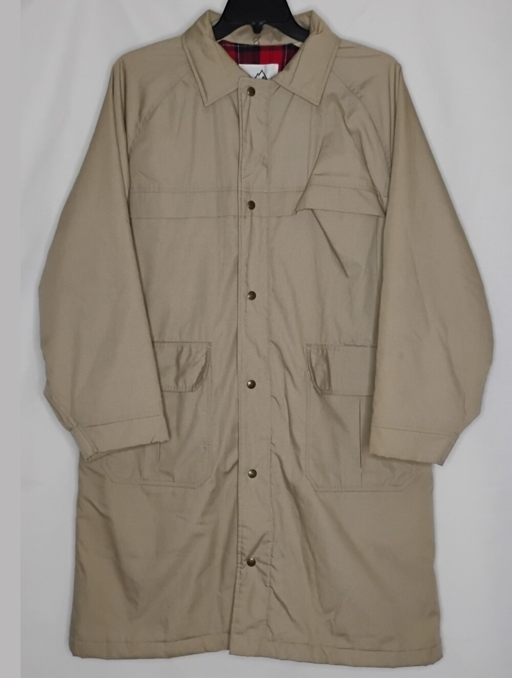Vintage Porsha Coat Jacket Mens Unisex Chore Barn Farm Trench Car Utility Tan L